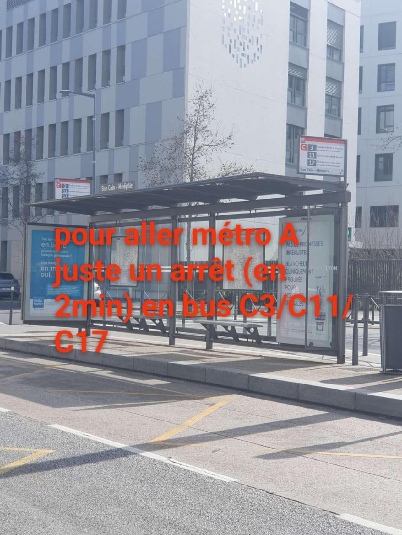 וילאורבן Medipole T2 Avec Un Garage Gratuit Sur Place, 16Min A Centre Ville Lyon En Metro A מראה חיצוני תמונה