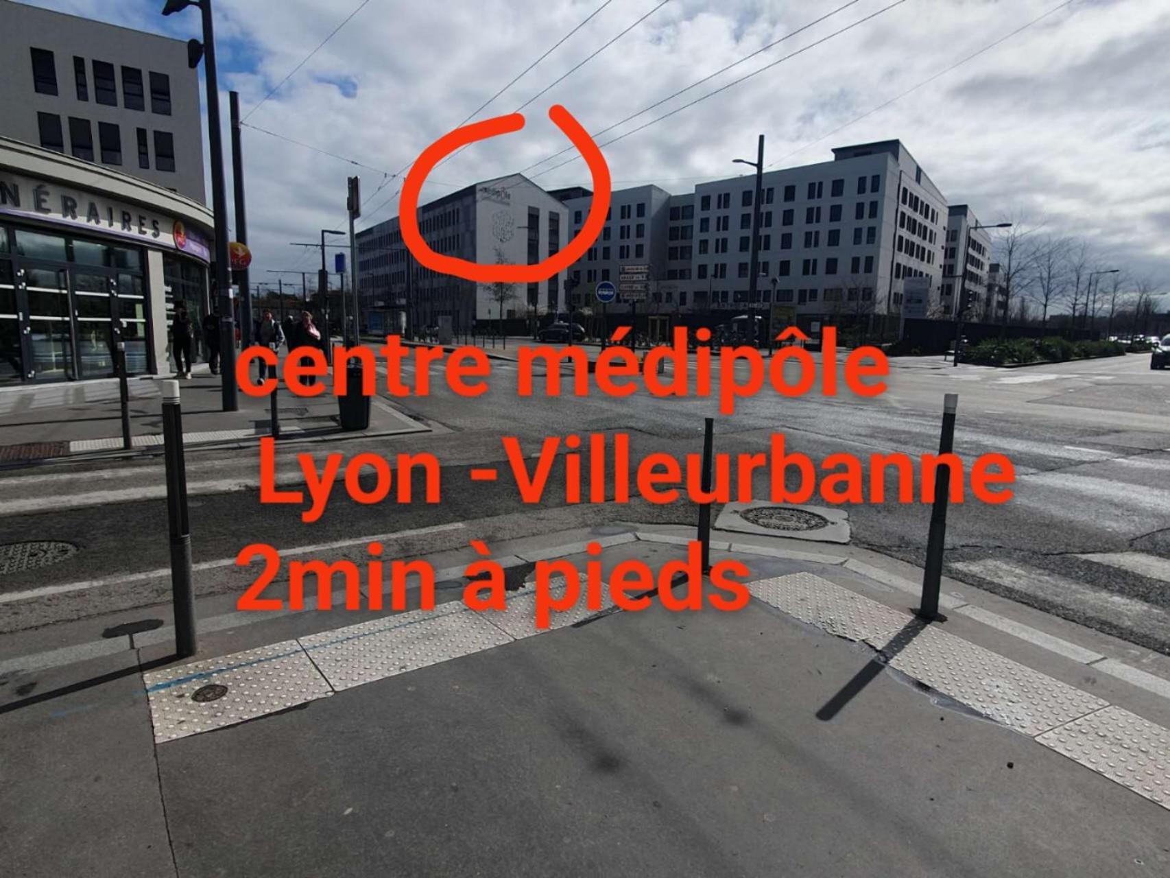 וילאורבן Medipole T2 Avec Un Garage Gratuit Sur Place, 16Min A Centre Ville Lyon En Metro A מראה חיצוני תמונה